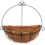 Кашпо для цветов 1,8л «Коковита» с кокосовым волокном, настенное d=30см ДоброСад