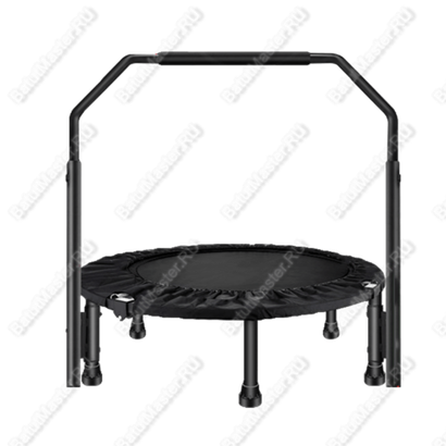 Каркасный батут, с П-образной ручкой, диаметр 4 фт, черный