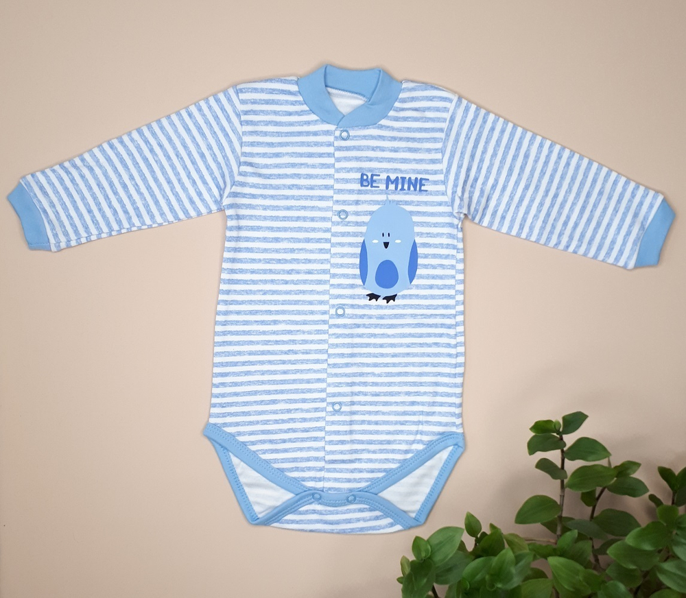 Боди Птичка (голубой)