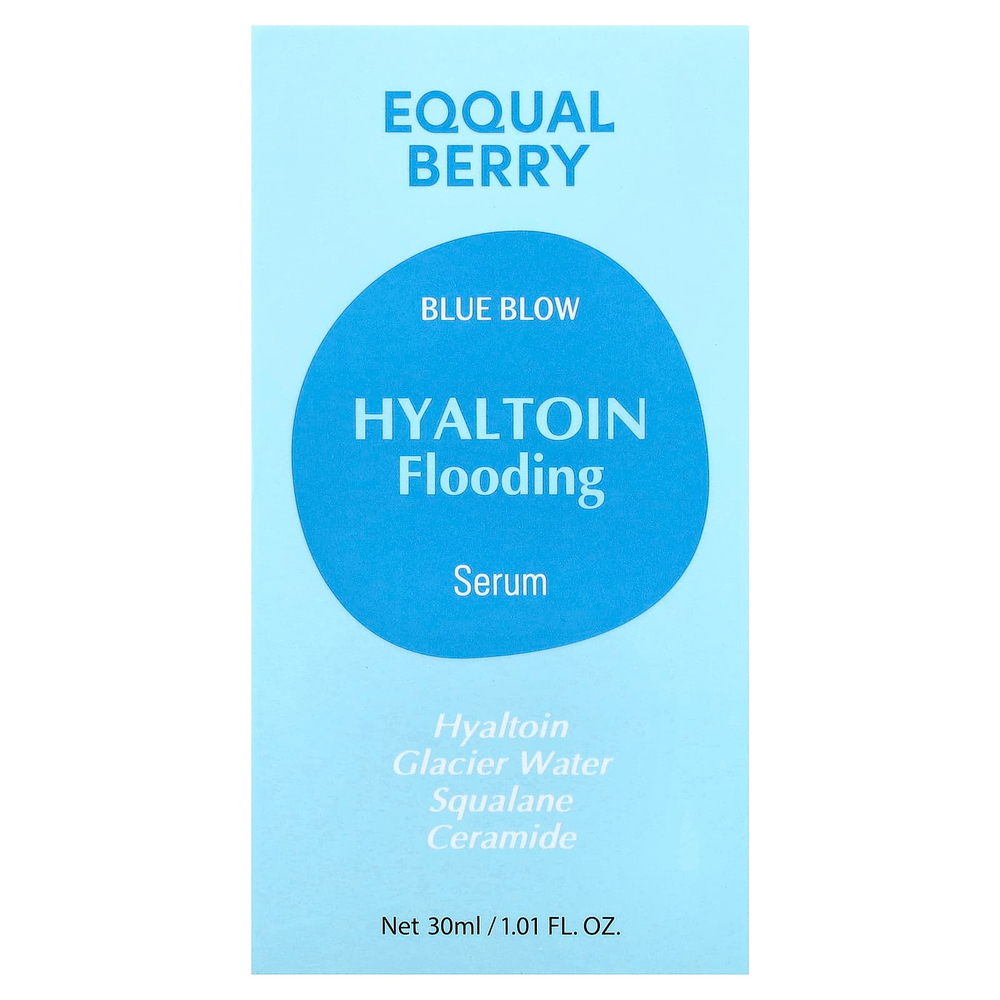 EQQUALBERRY, Blue Blow, сыворотка с гиалтоином, 30 мл (1,01 жидк. унции)
