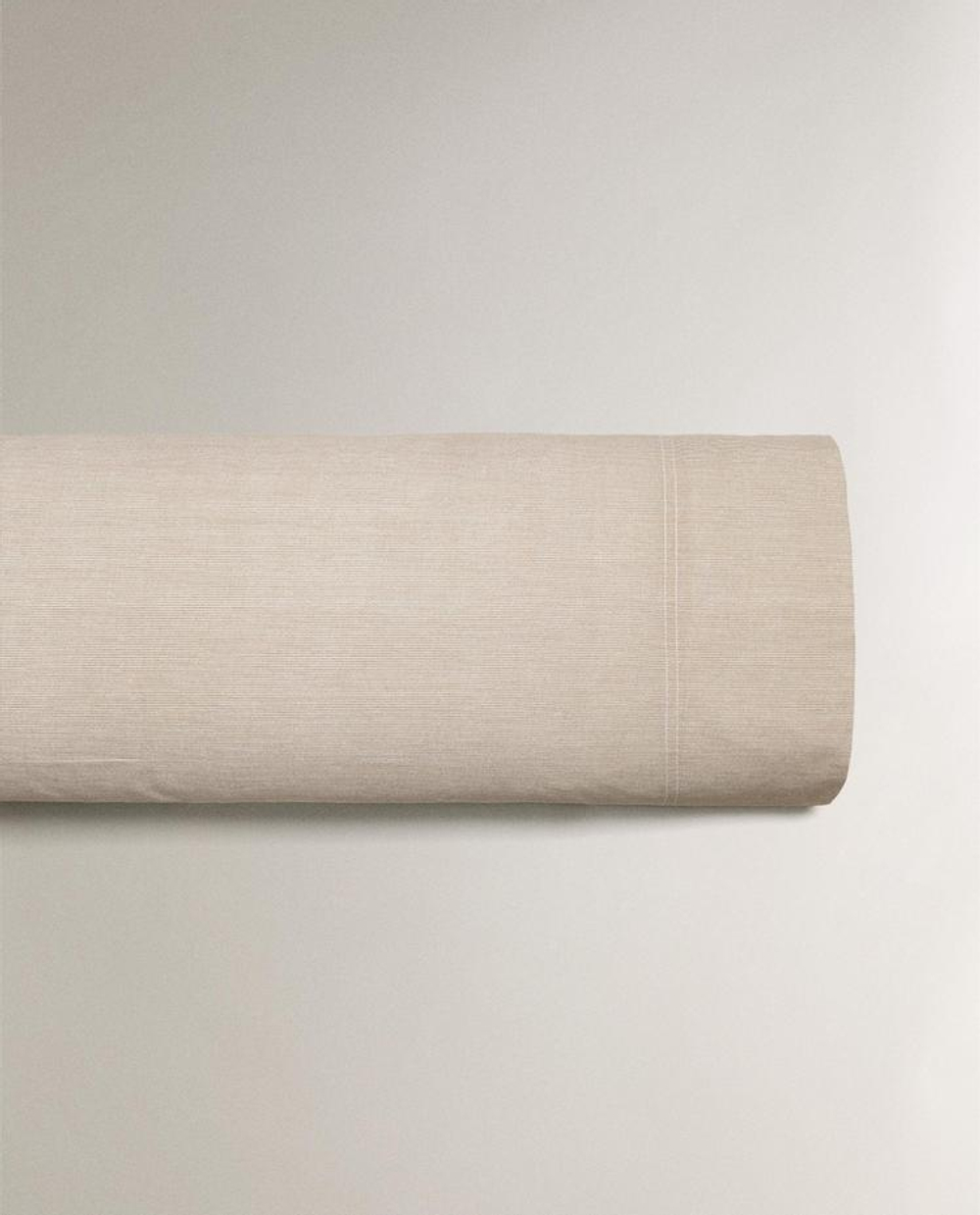 ZARA HOME НАВОЛОЧКА В ПОЛОСКУ, БЕЖЕВЫЙ