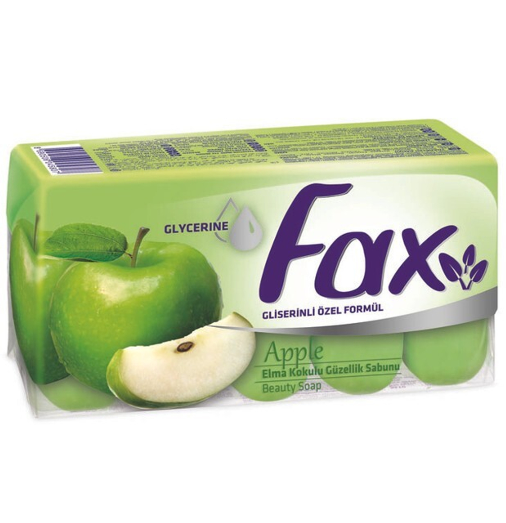 Fax блок 5 шт Туалетное мыло ЯБЛОКО 5 x 70г *12*24