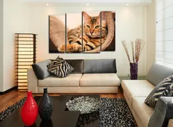 Модульная картина "Бенгальская кошка"