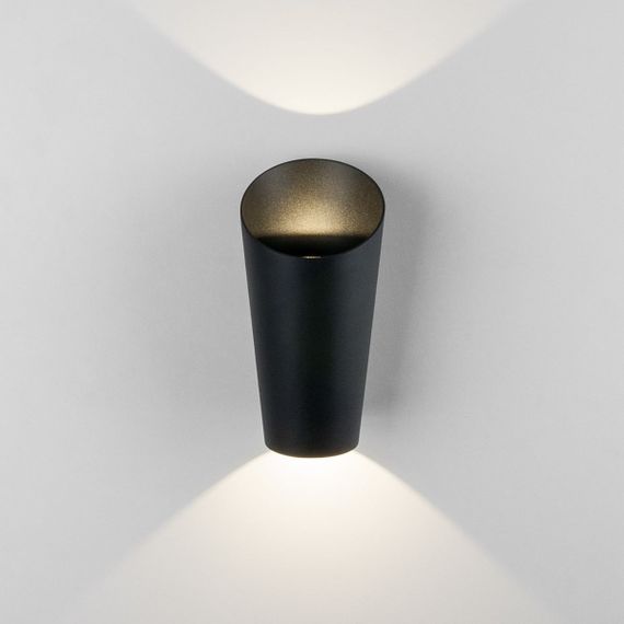 Уличный настенный светодиодный светильник Elektrostandard Tronc 1539 Techno Led черный a053448