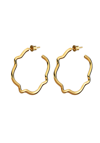 Серьги TETRA позолота