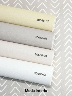 Обои винил на флизелине, геометрия на серо-бежевом, ковер, мешковина, метровые, для коридора, Arrow (Moda interio)