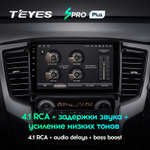 Teyes SPRO Plus 9" для Mitsubishi Pajero Sport, L200 2018-2020 (прав)