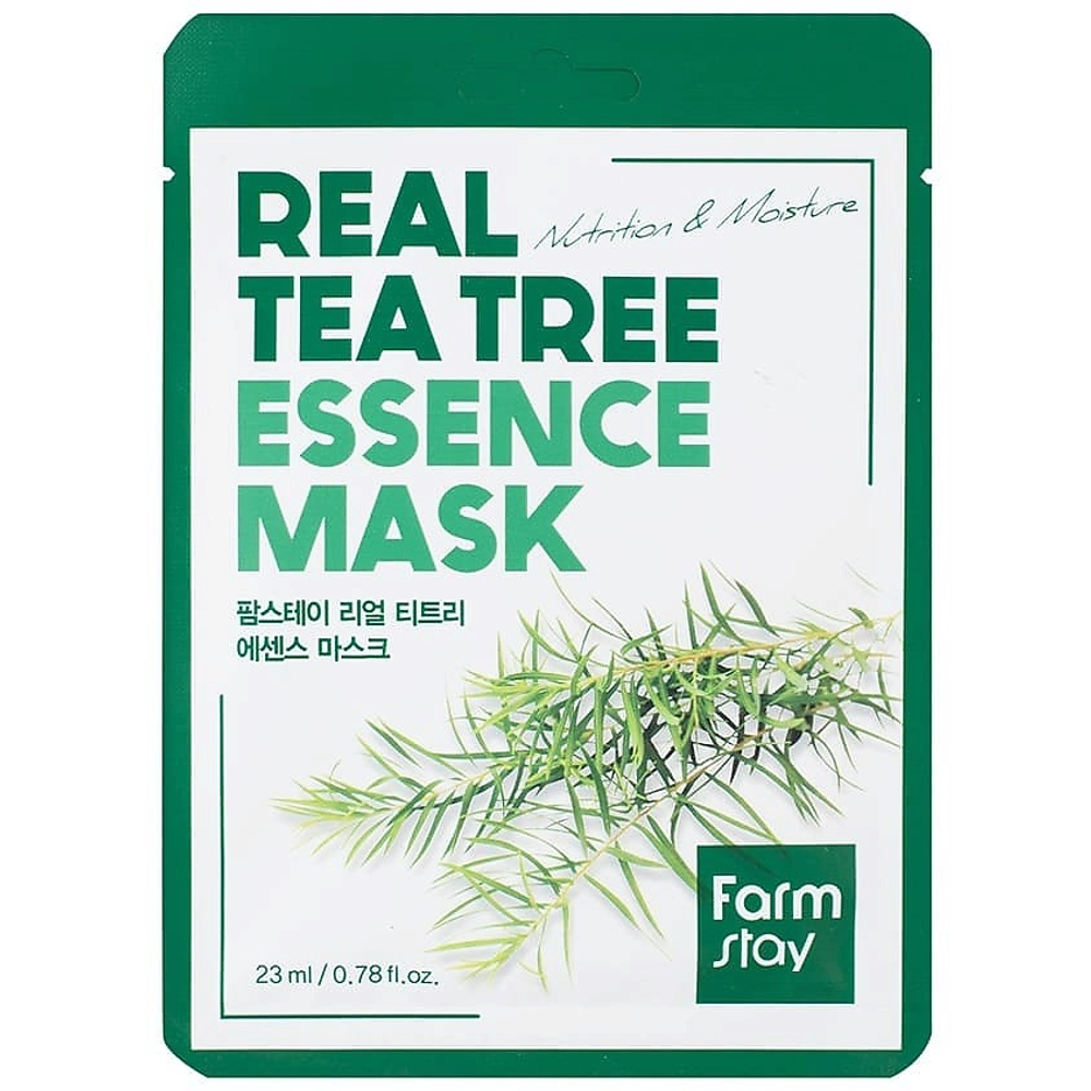 FarmStay Маска тканевая для лица с экстрактом чайного дерева - Real tea tree essence mask, 23мл