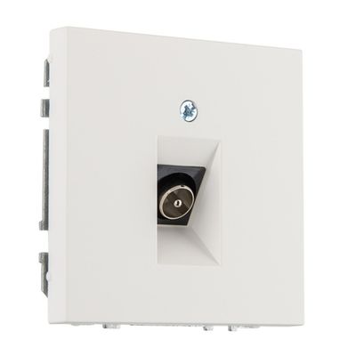 Розетка телевизионная LIREGUS MODERN ITVL-1-01.M/WWM белый матовый