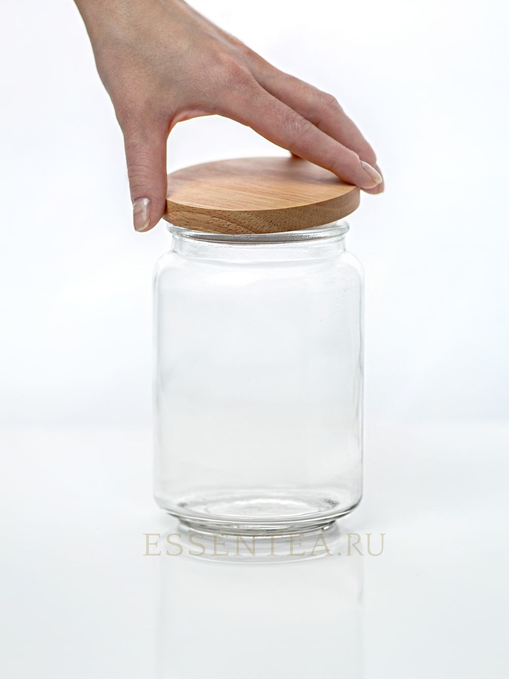 банка с бамбуковой крышкой 950 мл