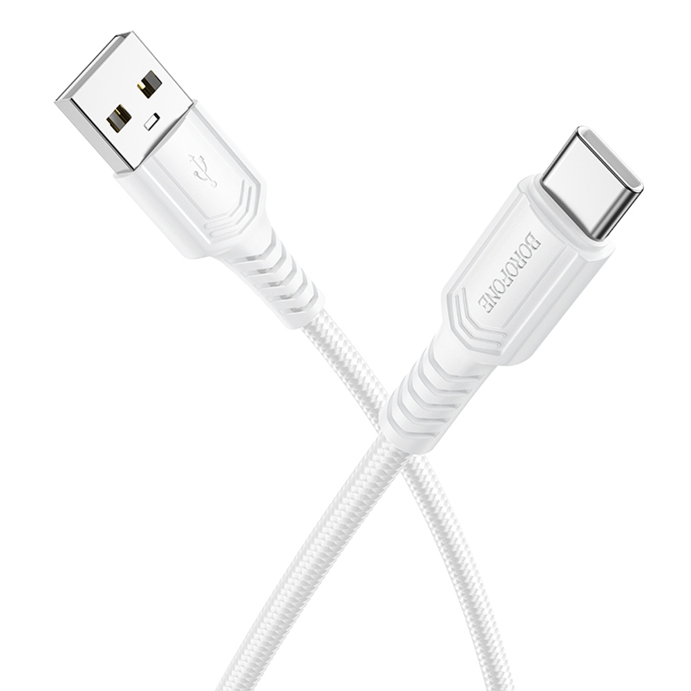 Кабель USB - TypeC BOROFONE BX116 (белый) 1м