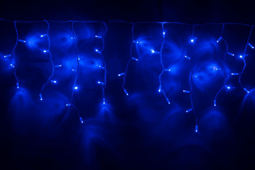 NEW LED-RPLR-160-4.8M-240V-B/WH синие светодиоды/белый провод