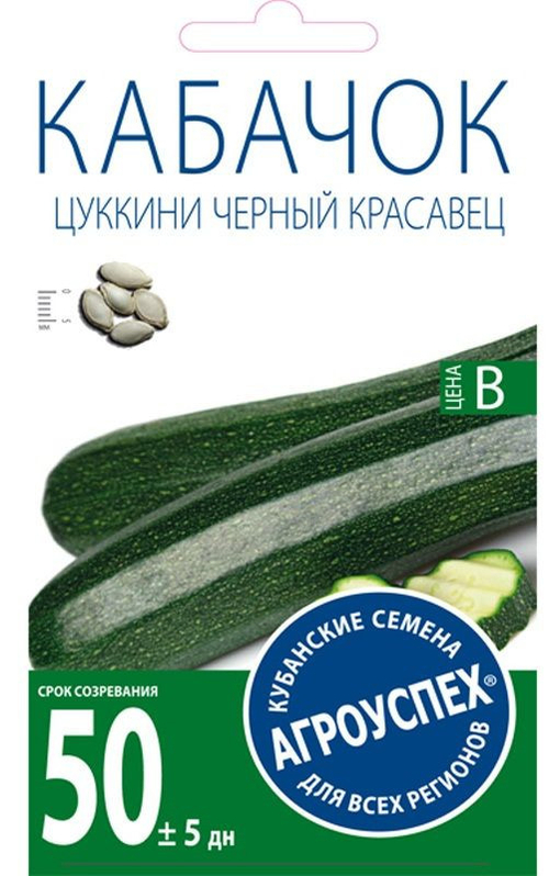 СЕМЕНА КАБАЧОК ЦУККИНИ ЧЕРНЫЙ КРАСАВЕЦ 2Г