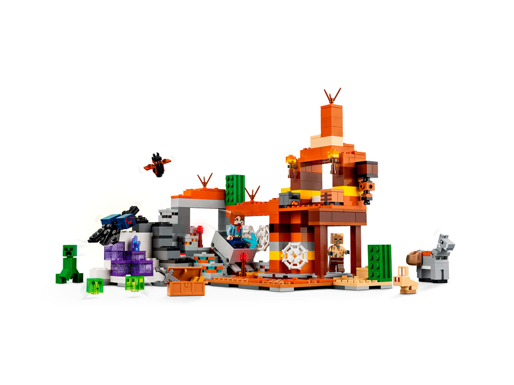 LEGO Minecraft 21263 «Шахта в Пустоши» — ресурсы, руды и моб-битвы