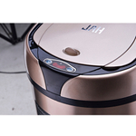 Ведро для мусора сенсорное, круглое, нерж, внутр ведро, Foodatlas JAH-9110, 6 л (золотой)