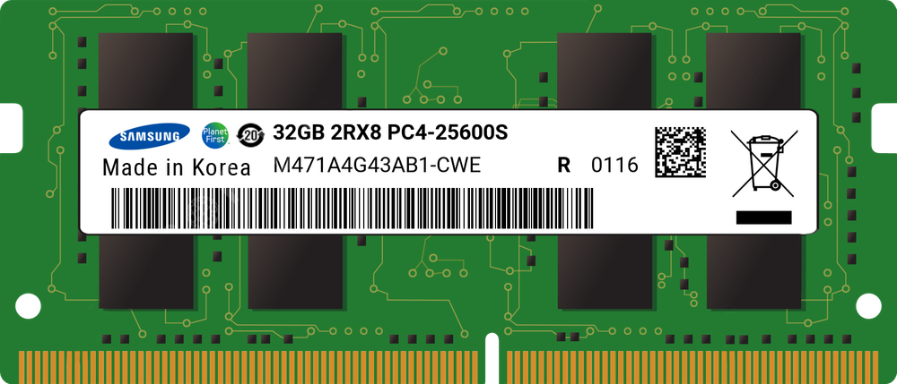 Модуль памяти SODIMM DDR4 32GB Samsung M471A4G43AB1-CWE