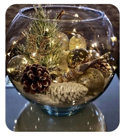 Ваза "Шаровая" d-15см h-18х21,5см, 4л 2069