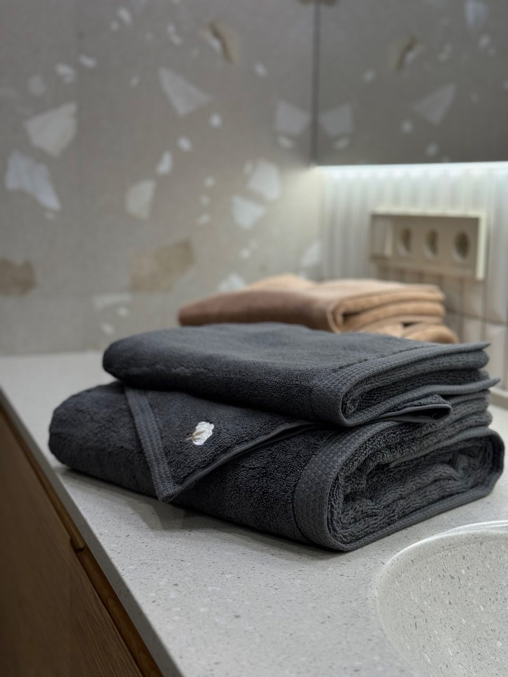Полотенце из органического хлопка Pure Cotton 30х50 кирпичный