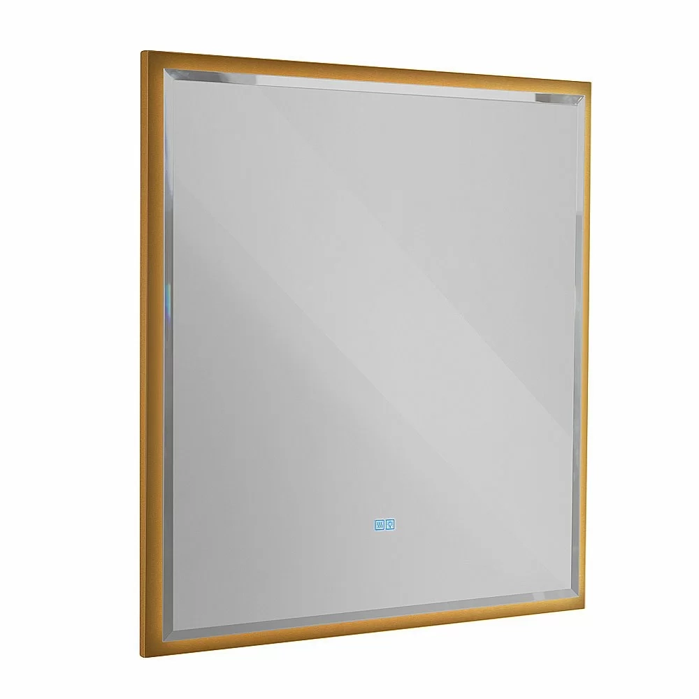 Зеркало Cezares CZR-SPC-INT-1000-900-LED-TCH-WARM-BORO брашированное золото