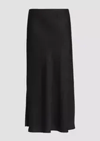 Расклешенная атласная юбка s.Oliver на резинке