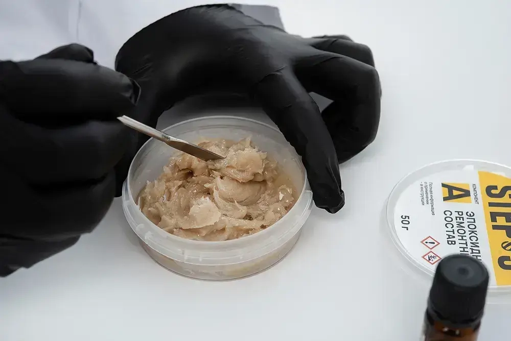 Эпоксидный ремонтный состав (эпоксидная шпатлевка) STEP-5, 55г