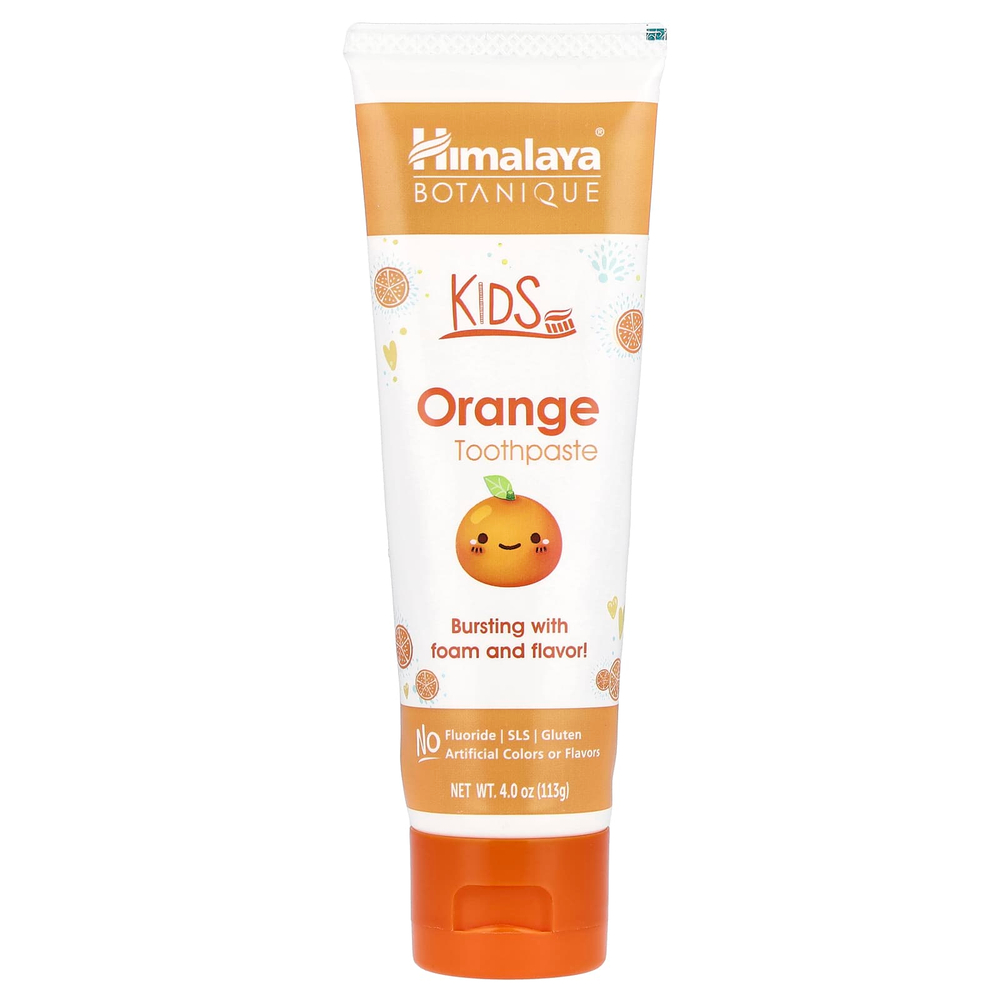 Himalaya, детская зубная паста с апельсином, 113 г (4,0 унции)