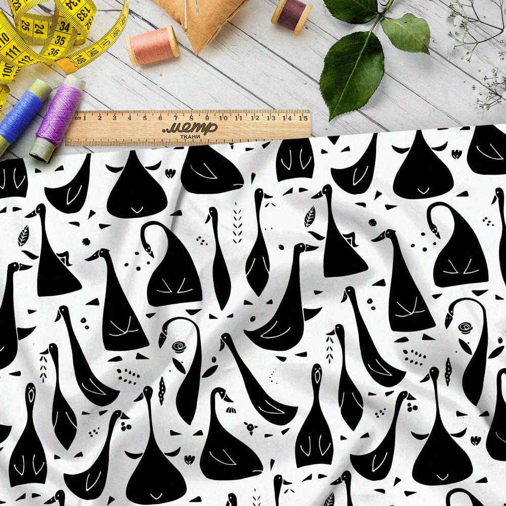 Ткань Барби гусиная фантазия