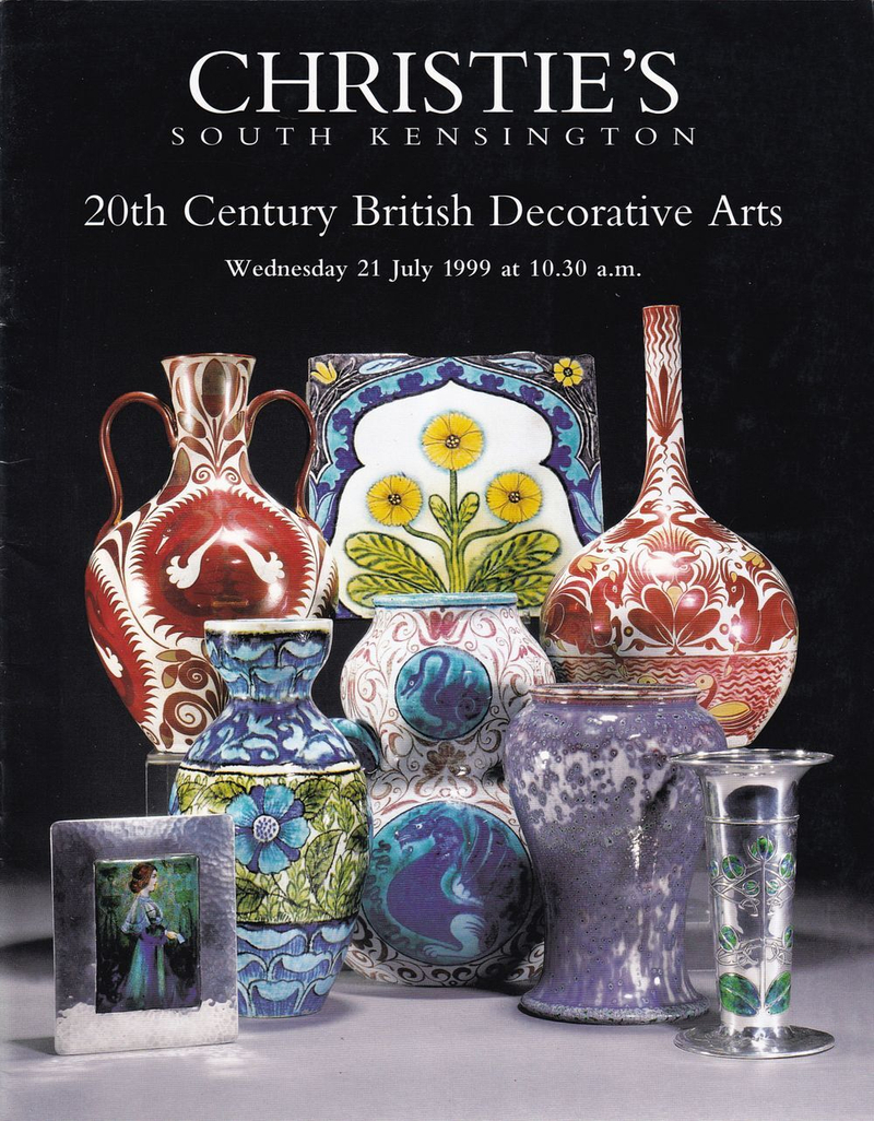 Каталог аукциона Christie's, Лондон, Британское декоративно-прикладное искусство ХХ века от 21 июля 1999 года