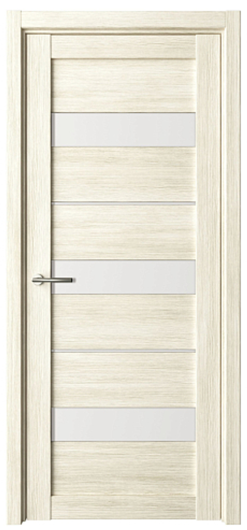 Межкомнатная дверь ПРАГА стекло белое