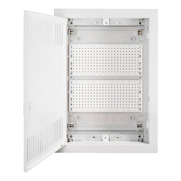 Щит встраиваемый мультимедийный 24 (2 пласт.м.п.) с металлической дверцей Schrack Technik BK085702-K(M)