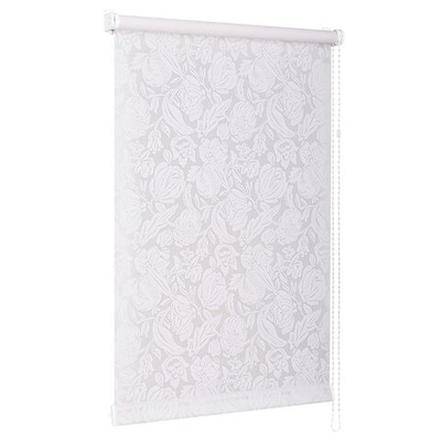 Рулонная штора Роза, 170х52 см, шир.крепл. 56 см, бел, СРШ-01М-276