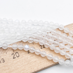 Лунный камень граненый бусины, диаметр около 4,1-4,3 мм, цена за отрезок 19 см (1/2 нити)