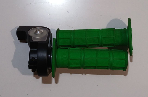 Ручка газа+левая ручка Питбайк BSE MX 125, зеленый