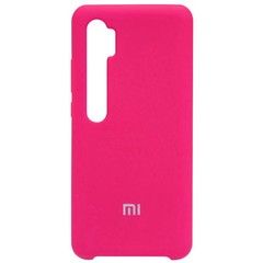 Силиконовый чехол Silicone Cover для Xiaomi Mi Note 10 Pro (Розовый)