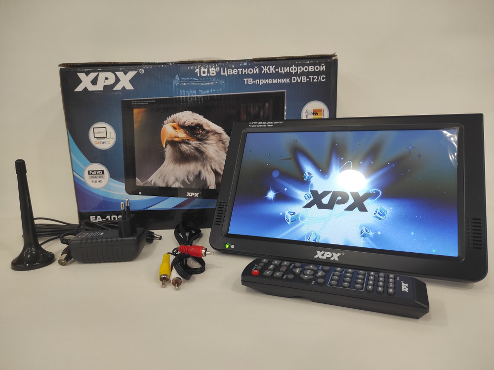 XPX EA-1018D \ Автомобильный телевизор XPX EA-1018D, (TV / AV / USB / SD / HDMI) (10 дюймов)