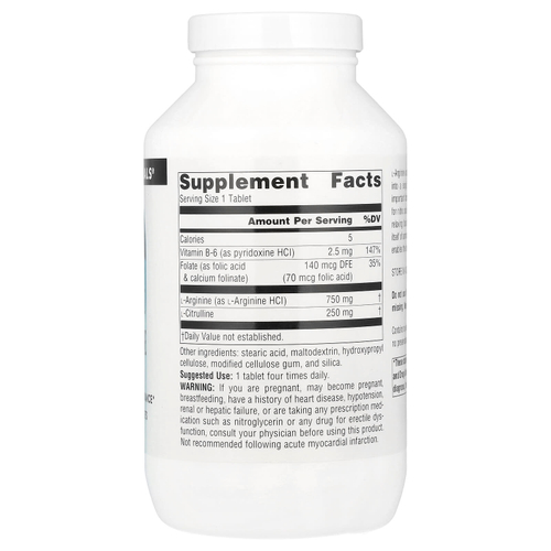 Source Naturals, Комплекс L-аргинина и L-цитруллина, 1000 мг, 240 таблеток