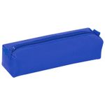 Пенал-тубус ПИФАГОР на молнии, текстиль, синий, 20х5 см, 104391