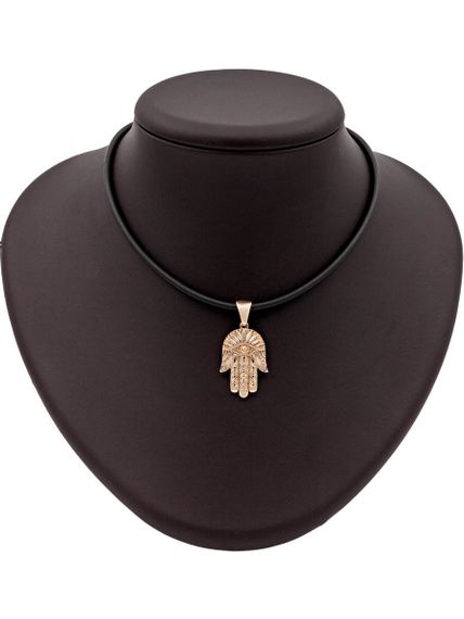 Подвеска «Рука Бога» из красного золота на постаменте