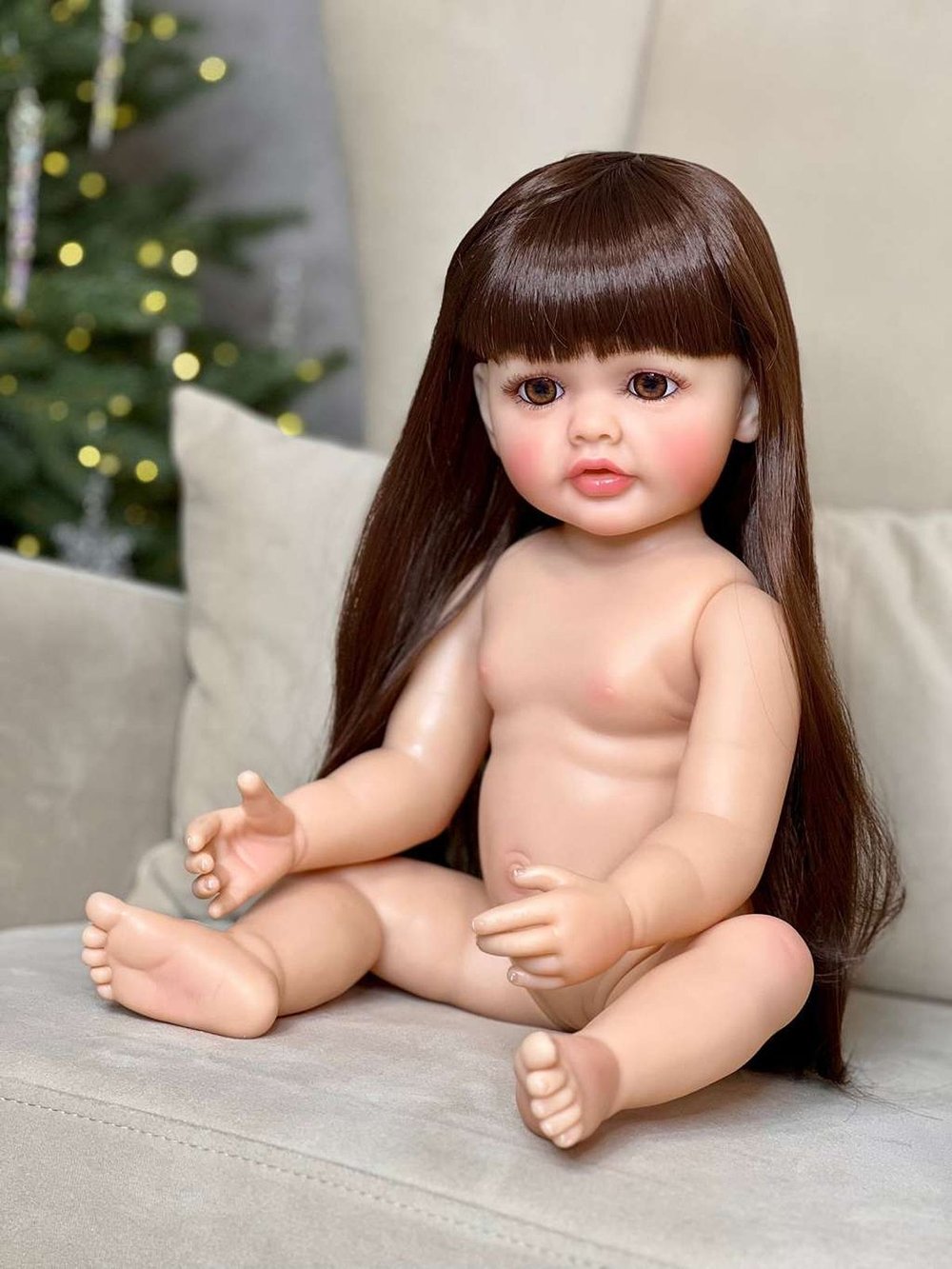 Кукла Реборн виниловая 55см в пакете (FA-105FVA)