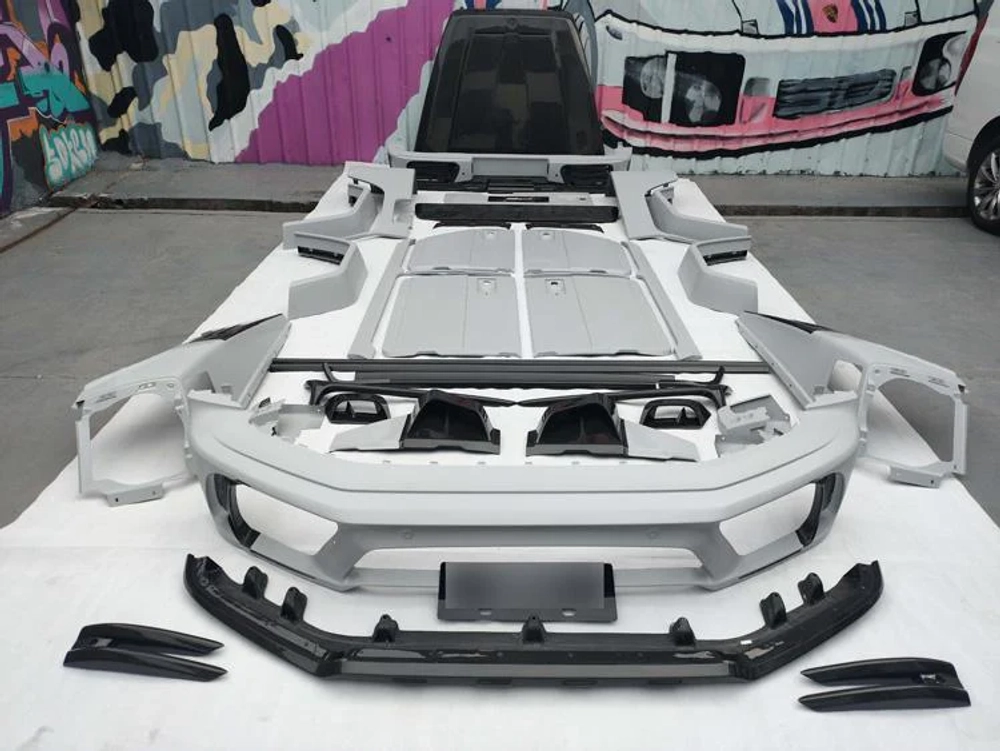 Широкий карбоновый обвес для Mercedes-Benz G-Class W463A/W464 2018+ Мерседес Гелик гелентваген