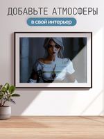 Постер плакат Цири Стоит Арт The Witcher Ведьмак