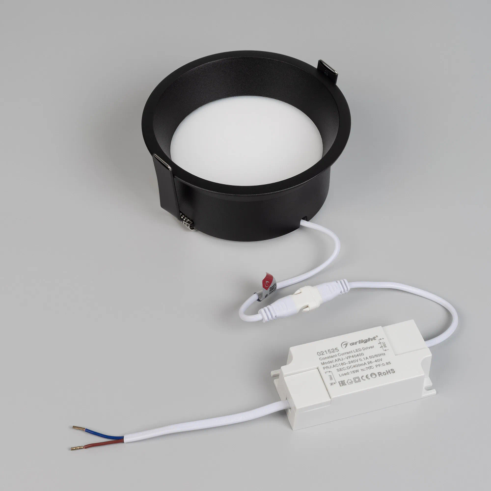 Светильник MS-BREEZE-BUILT-R125-16W Warm3000 (BK, 85 deg, 230V) (Arlight, IP20 Металл, 3 года) 036617