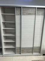 Шкаф-купе 3-х ств.без зеркала Пальмира Выбеленное дерево/артвуд темный