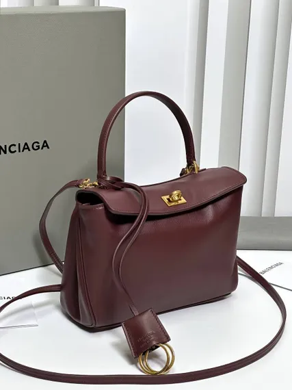 BALENCIAGA RODEO HANDBAG Бордовый
