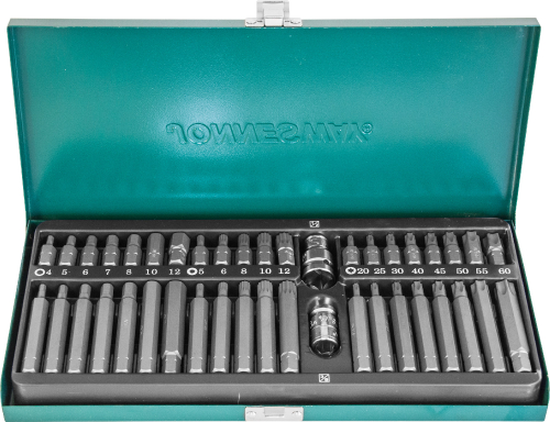 Набор вставок-бит 10 мм DR с переходниками Jonnesway S29H4142SM