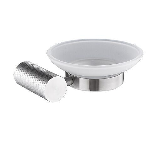 Мыльница GFmark стекл. с креплением к стене, нержавейка 81004