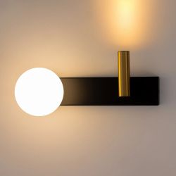 Citilux Декарт CL704451 LED Светильник с выключателем Чёрный+Бронза