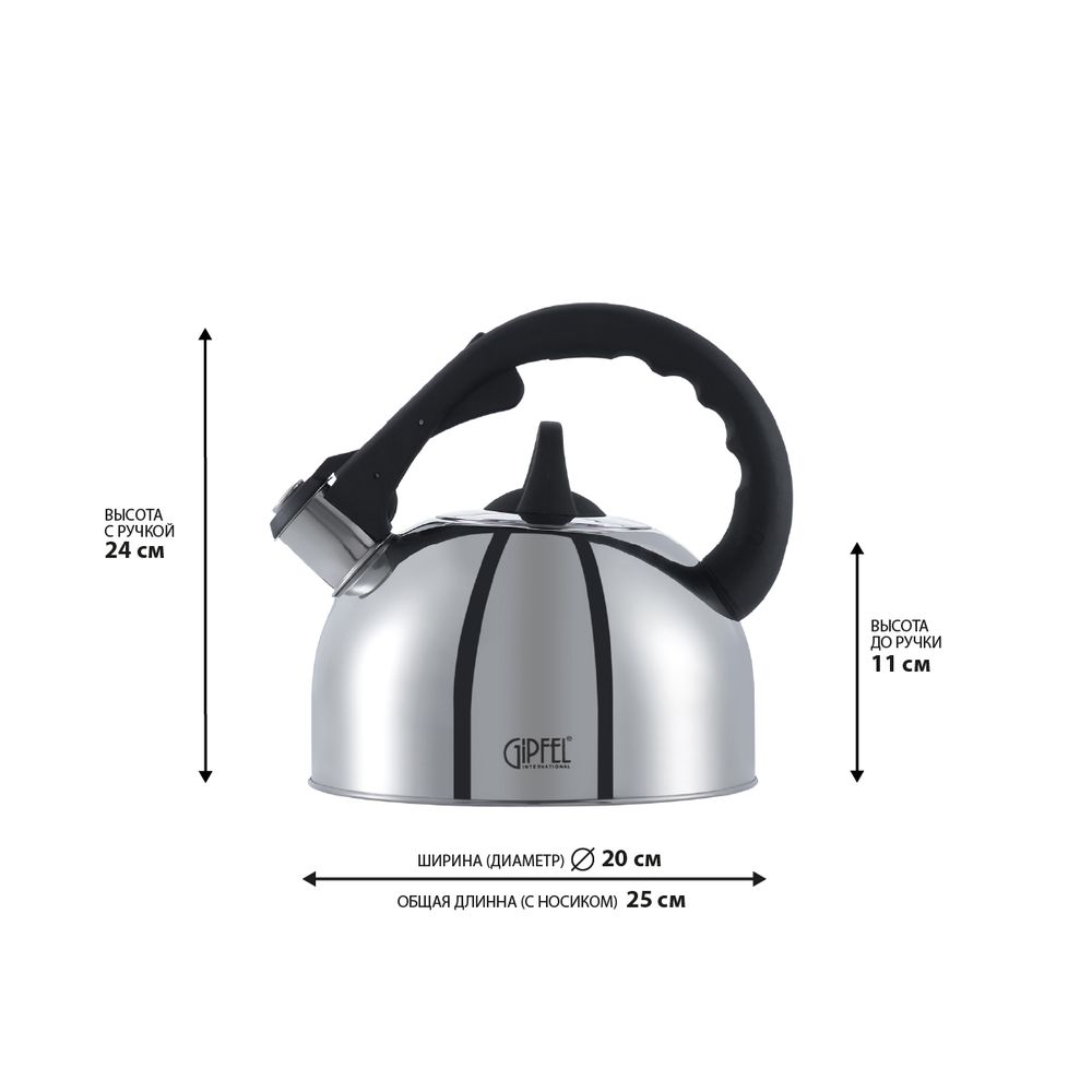 Чайник для плиты Gipfel Cosmo 8601 2,5 л