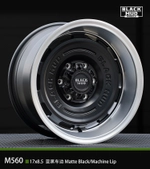 Диск колёсный литой BLACK MUD M560 R17 8,5 ET0 Matte Black / Machined Lip