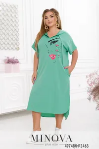 Платье 2463-мятный Minova